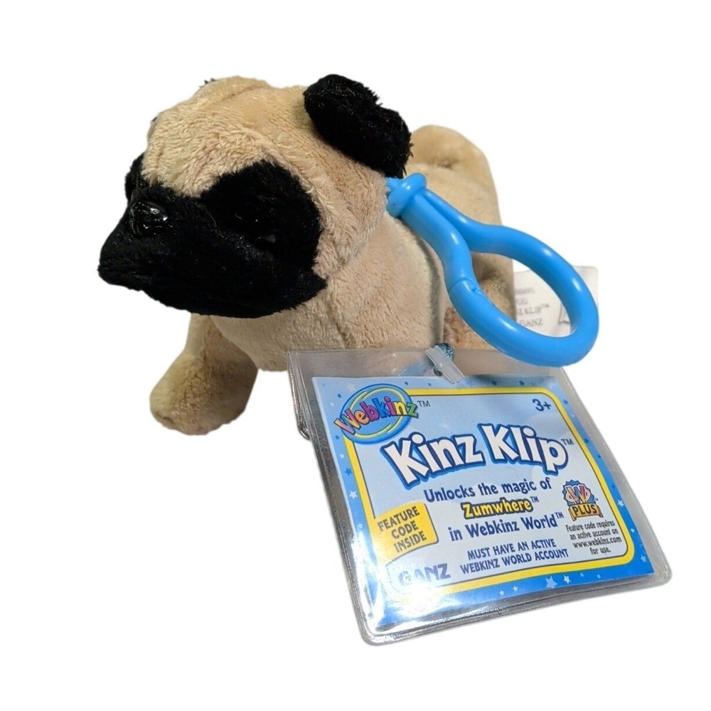 Webkinz Lil'Kinz Pug Dog Brand Bew Sealed Unused Code
